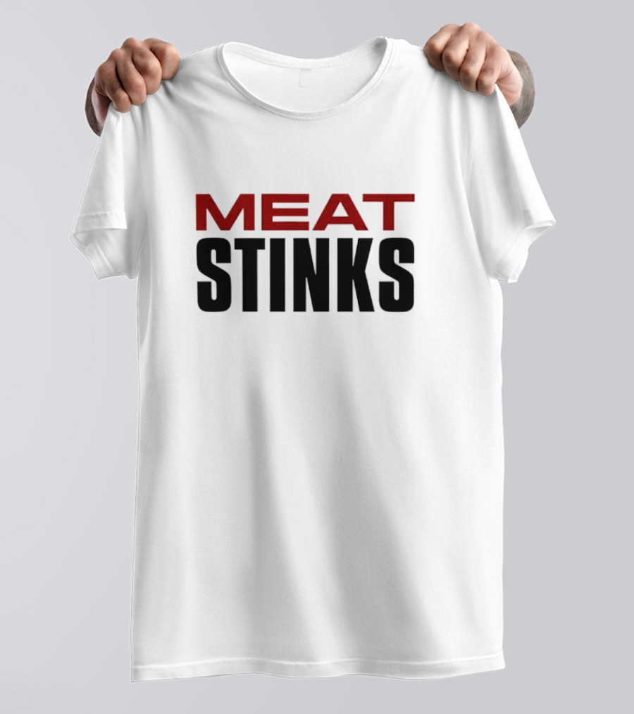The Conners Darlene Conner Meat Stinks Bold Red Lettering T-Shirt