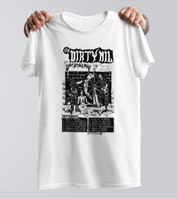 The Dirty Nil Canadian Tour Dates September 2025 T-Shirt