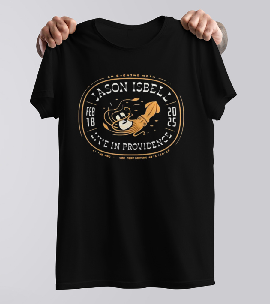 Jason Isbell February 18 2025 Live In Providence With Octopus Sensation T-Shirt