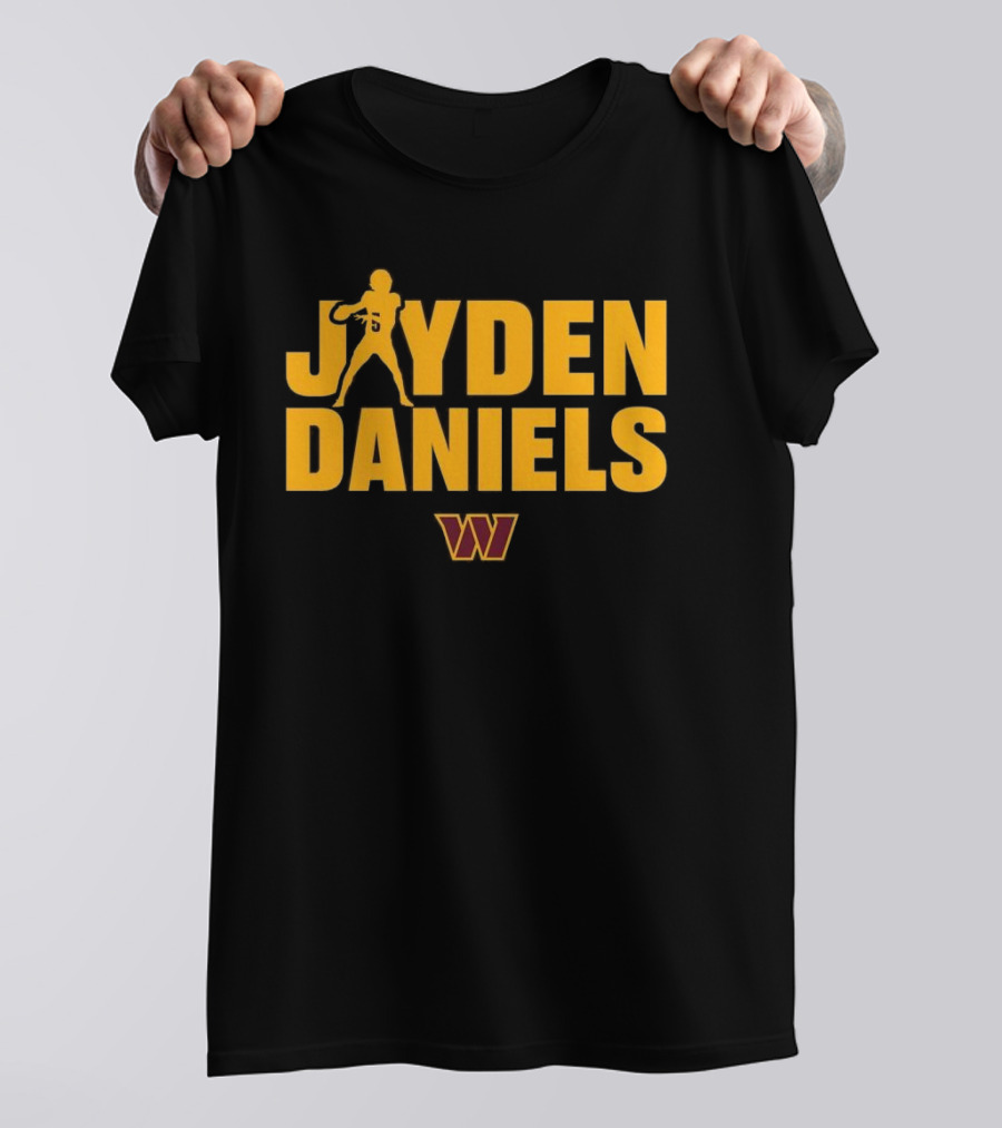 Jayden Daniels Washington Commanders Football Icon T-Shirt