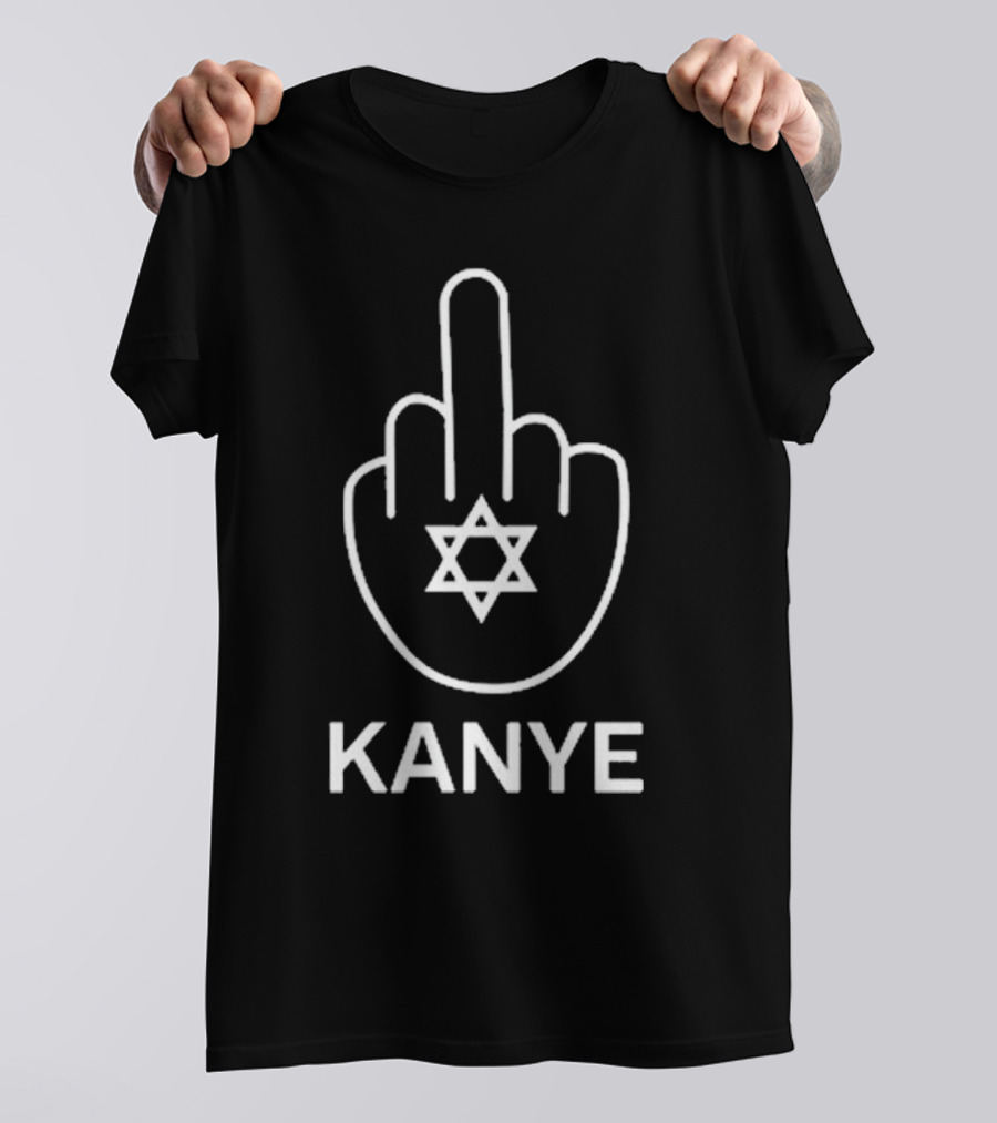 Kanye Middle Finger Star Of David 2025 T-Shirt