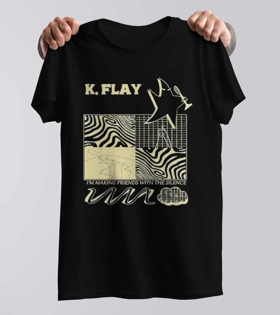 K.Flay I’m Making Friends With Silence Star Pattern 2025 Tour T-Shirt