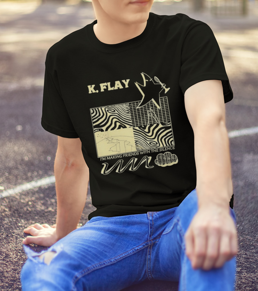 K.Flay I’m Making Friends With Silence Star Pattern 2025 Tour T-Shirt