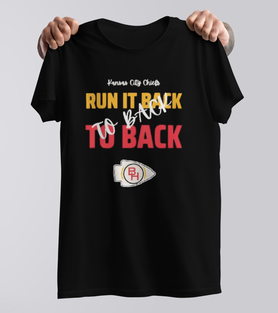 Kansas City Chiefs Run It Back To Back To Back T-Shirt