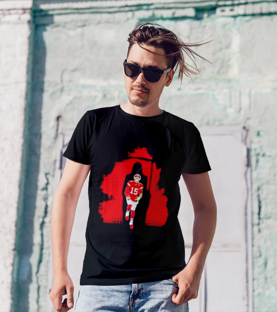 KC Chiefs Patrick Mahomes Shadow 15 Reaper T-Shirt