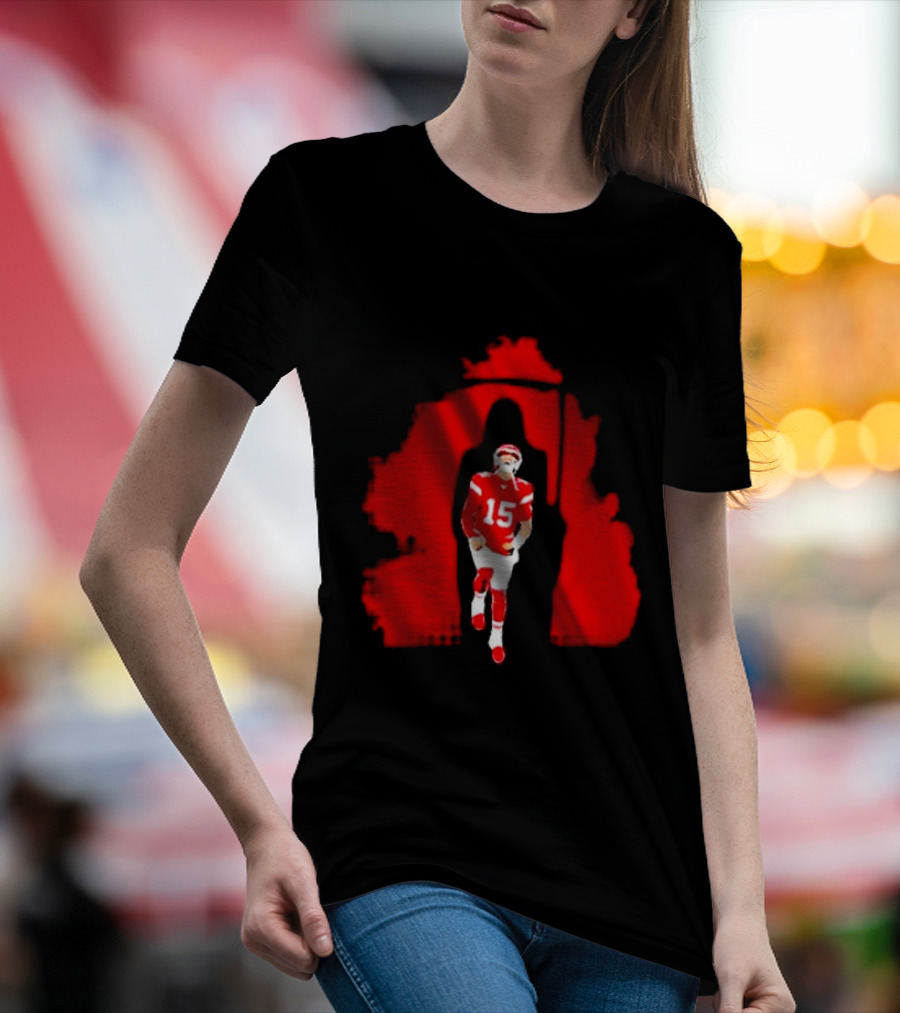 KC Chiefs Patrick Mahomes Shadow 15 Reaper T-Shirt