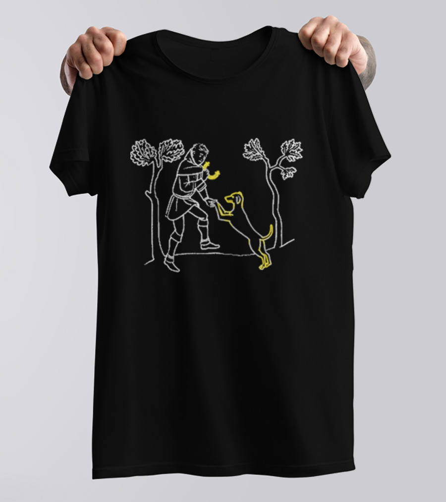 Kcd2 Chucho 2025 Knight And Dog Illustration T-Shirt