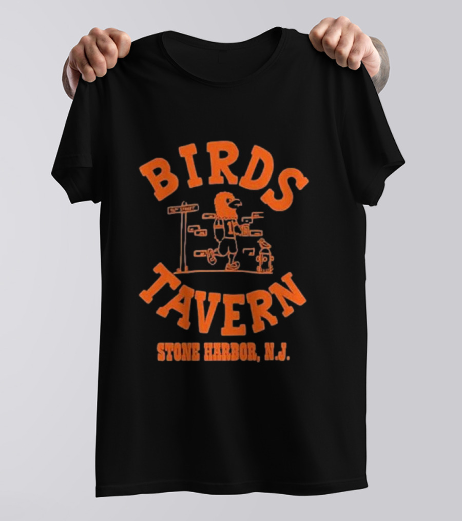 BIRDS TAVERN Stone Harbor N.J. T-Shirt