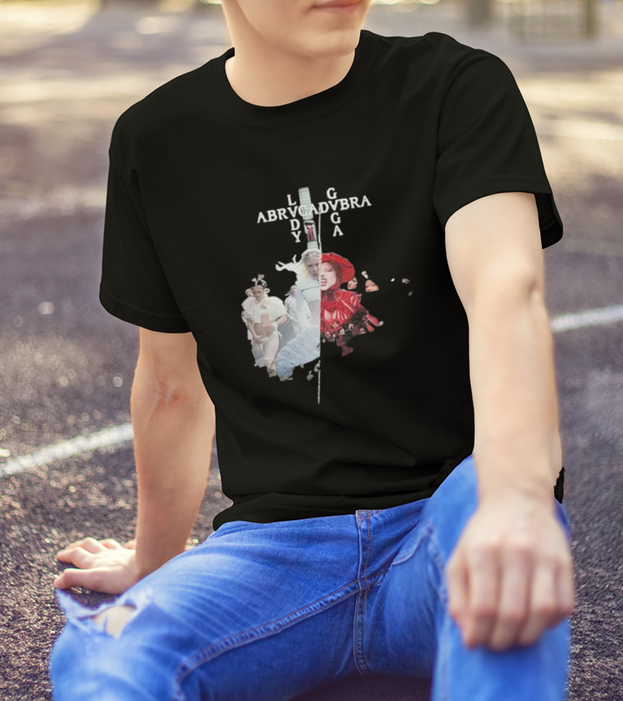 Lady Gaga Abracadabra Collage Fashion Art Style T-Shirt