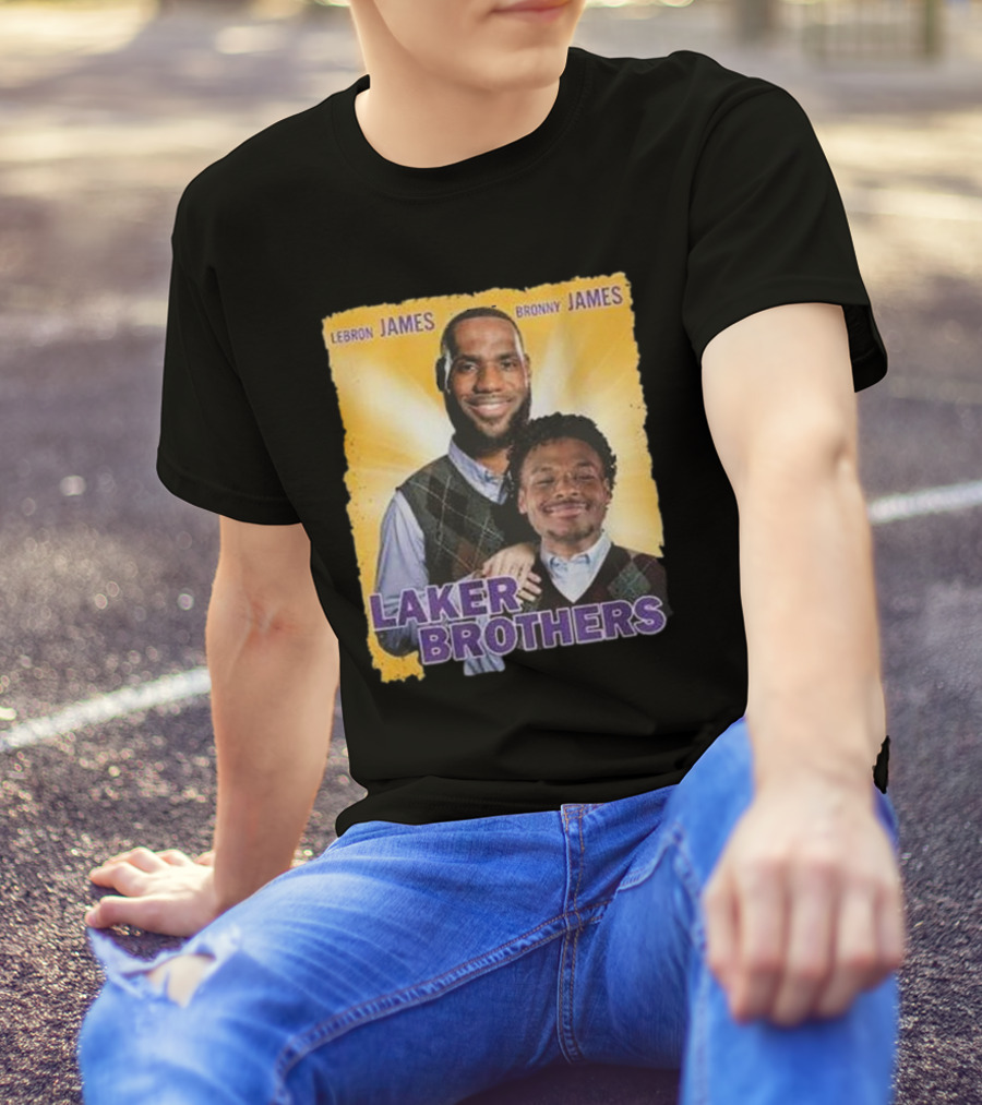 LEBRON JAMES BRONNY JAMES LAKER BROTHERS T-Shirt