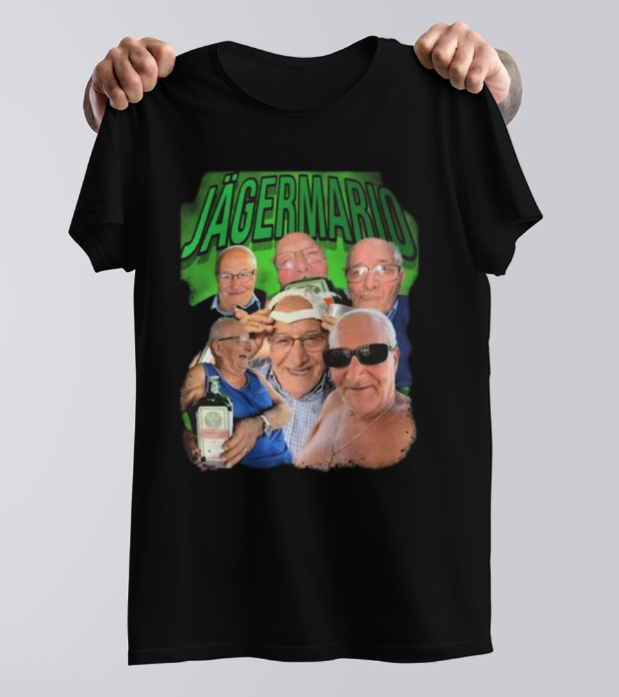 Marioscerra5 Jägermario Sigma Funny Multiphoto Collage T-Shirt