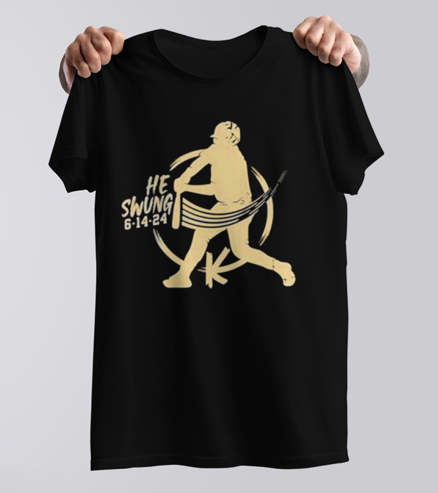Madison Social He Swung Baseball 6 14 24 T-Shirt