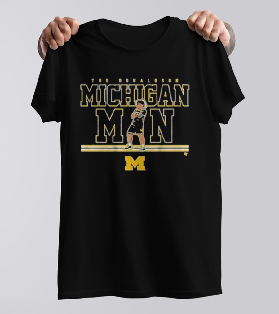 THE DONALDSON MICHIGAN MAN MICHIGAN BASKETBALL T-Shirt
