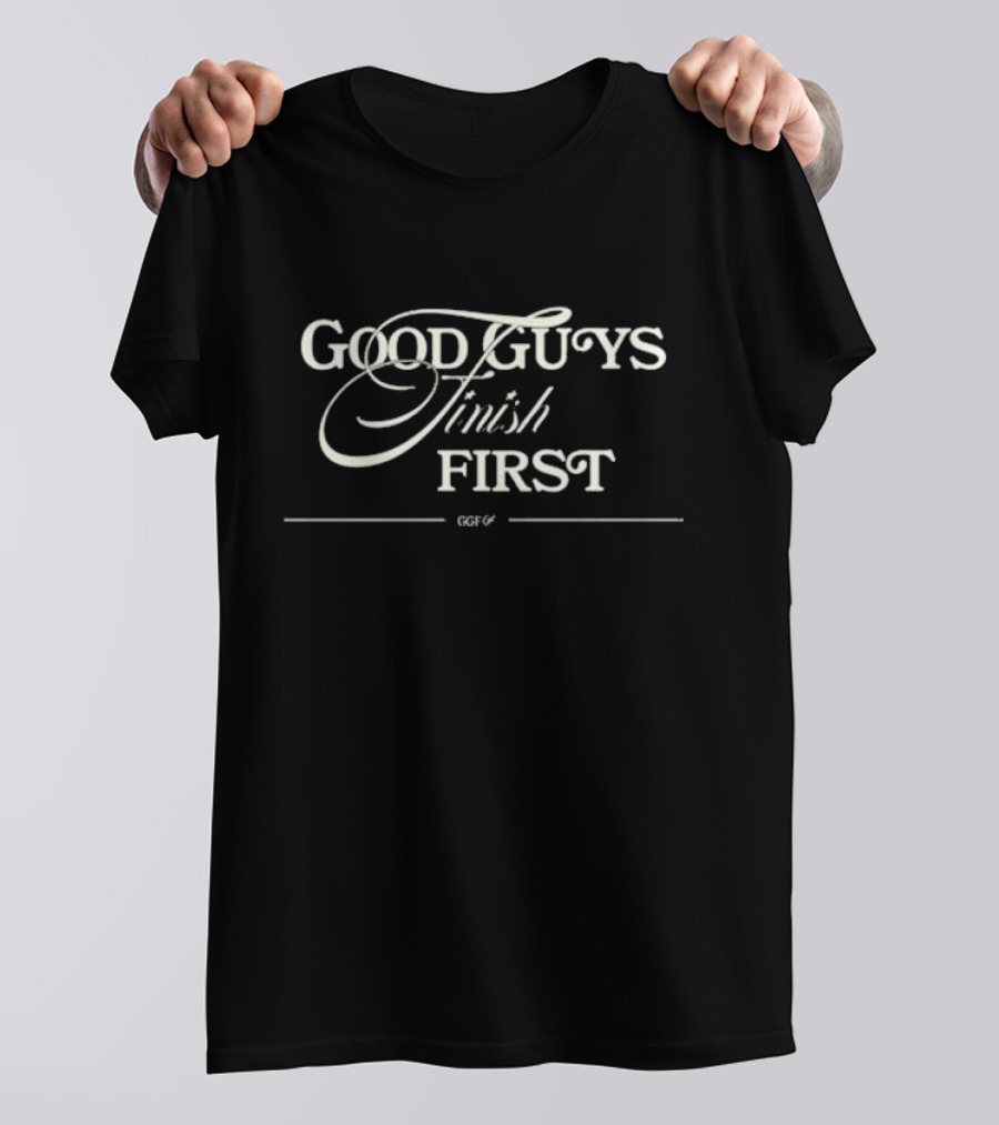 Mike Conley Good Guys Finish First GGFF Vintage Retro Inspiring Typography T-Shirt