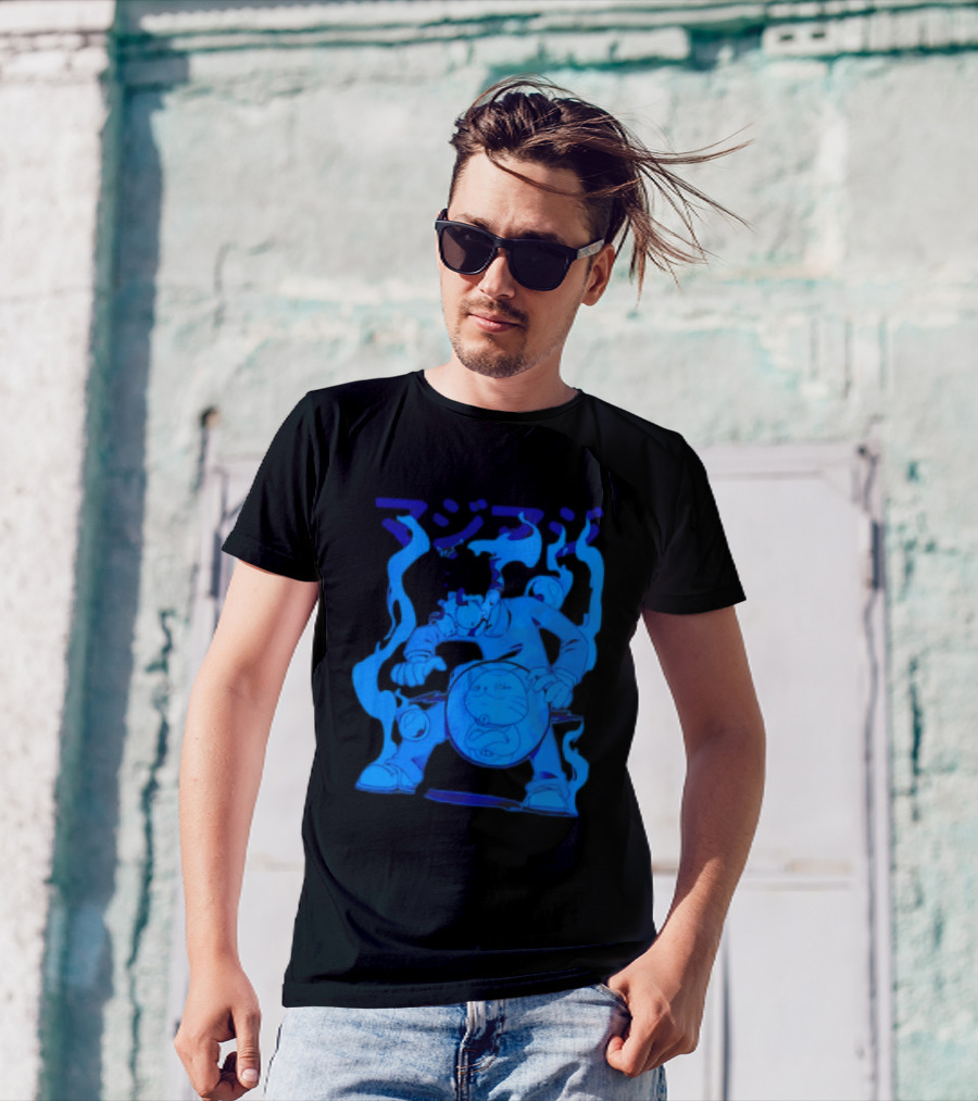 Dandadan My Balls Manga Character With Blue Aura T-Shirt