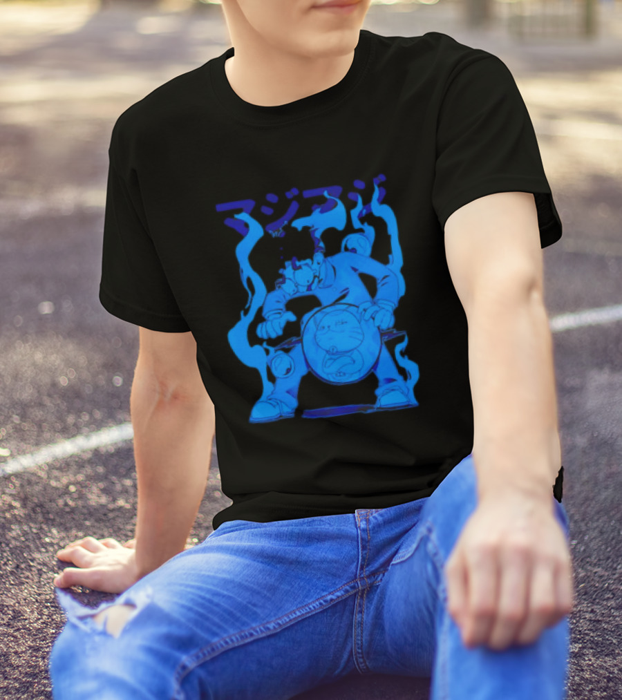 Dandadan My Balls Manga Character With Blue Aura T-Shirt