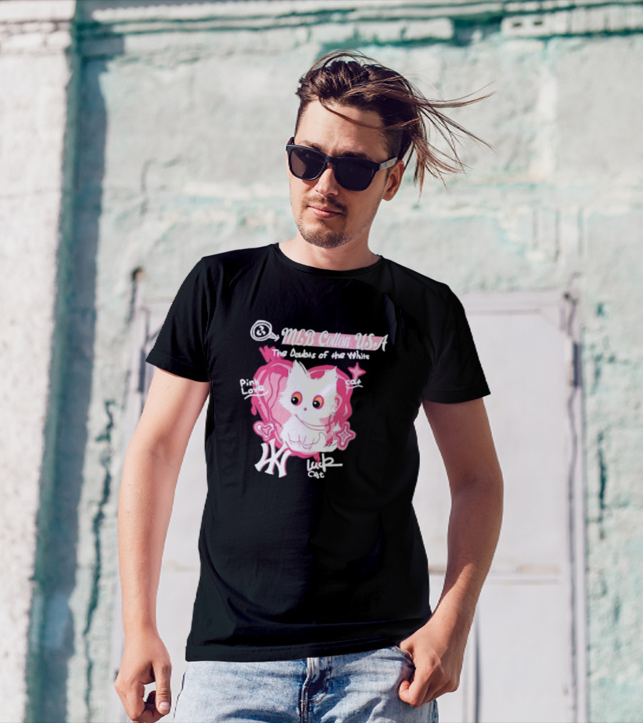 MLB Cotton USA The Doubts Of Our Values Lucky Cat T-Shirt