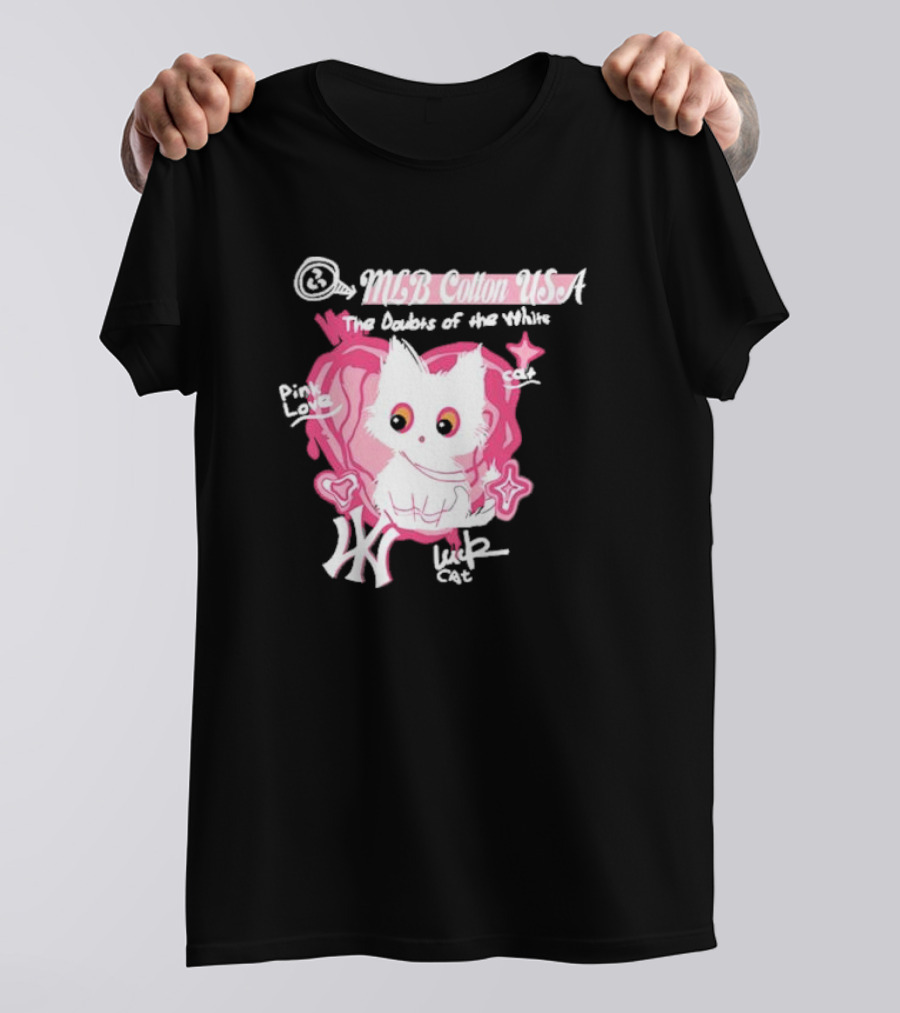 MLB Cotton USA The Doubts Of Our Values Lucky Cat T-Shirt