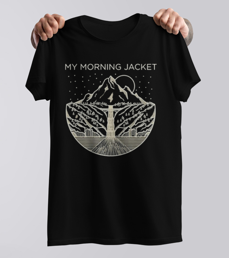 My Morning Jacket Gorge Mountain Starry Night T-Shirt