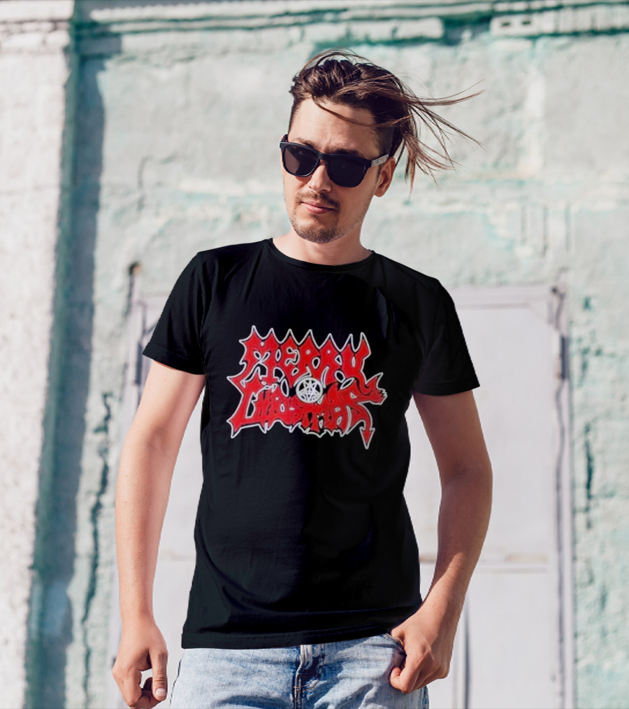 Merry Christmas Devil Pentagram Morbid Xmas T-Shirt