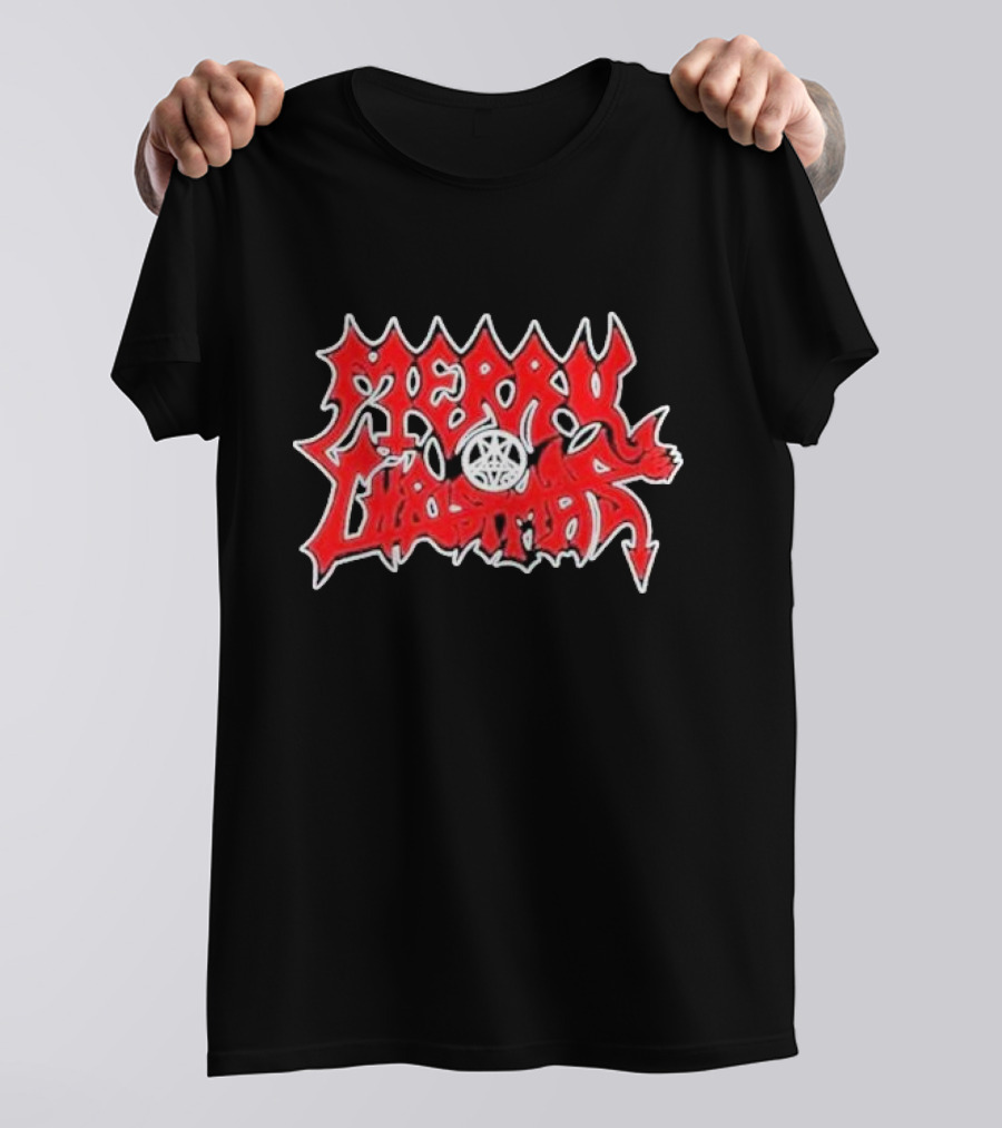 Merry Christmas Devil Pentagram Morbid Xmas T-Shirt