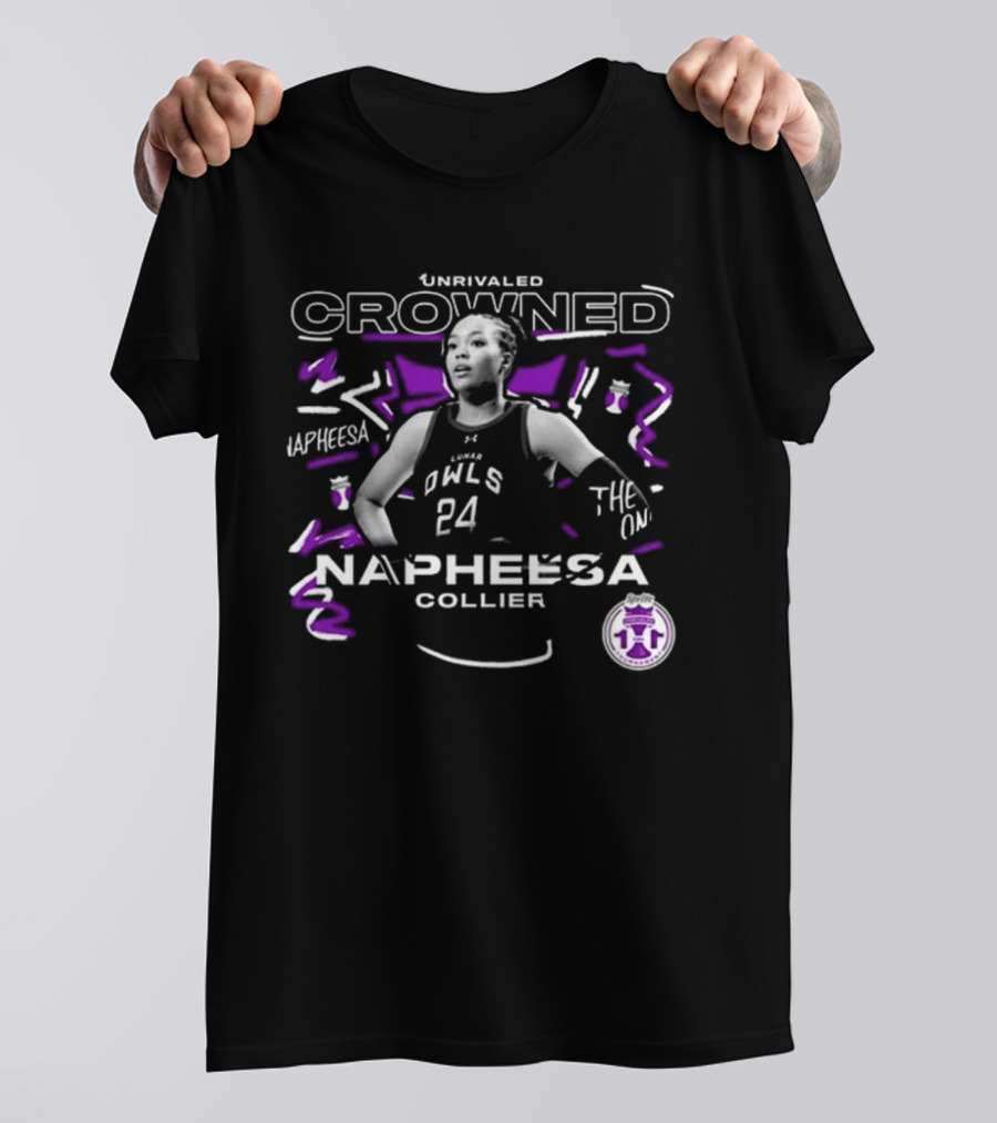 Unrivaled Crowned Napheesa Collier The One Owls 24 T-Shirt