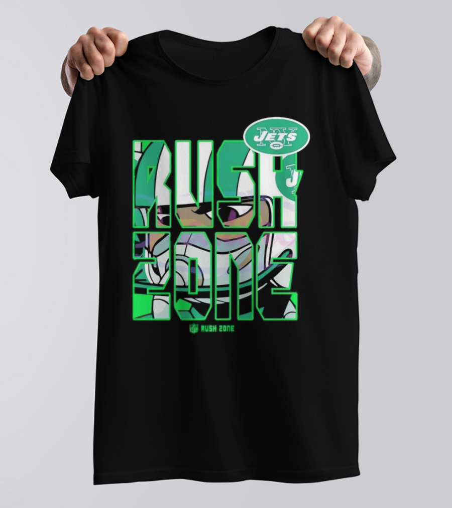 New York Jets NFL Rush Zone Cartoon Football Jets T-Shirt