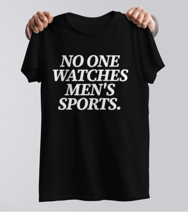 No One Es Men's Sports Statement Text T-Shirt