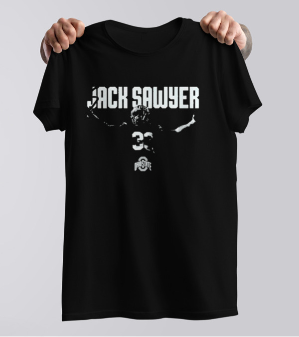 Ohio State Sack Sawyer Jack Sawyer Football Number 33 T-Shirt