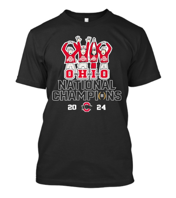 Ohio State 2024 National Champions O-H-I-O Hand Sign T-Shirt