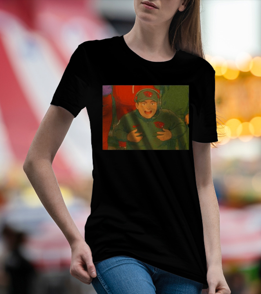 Oregon State Beavers Jonathan Smith Ghibli Anime Style Coaching Moment T-Shirt