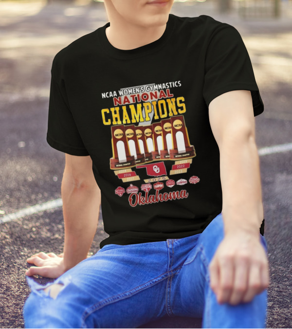 NCAA Women's Gymnastics 2025 Oklahoma National Champions Seven-Time Victor T-Shirt