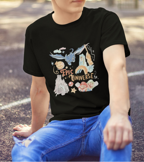 Epic Universe Mario Luigi Dragon Orlando Park Adventure T-Shirt
