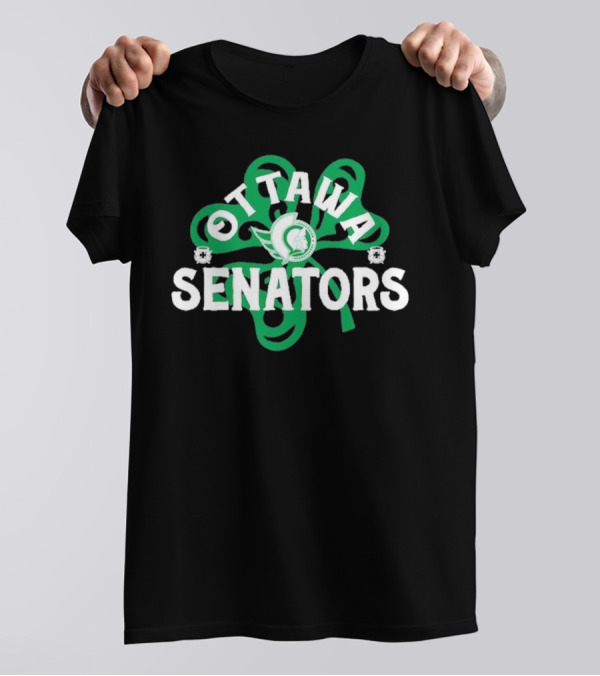 Ottawa Senators St. Patrick's Day Shamrock Hockey Richmond T-Shirt