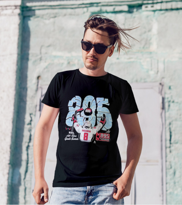 Ovechkin 895 All Time Goals NHL Legends Tribute T-Shirt