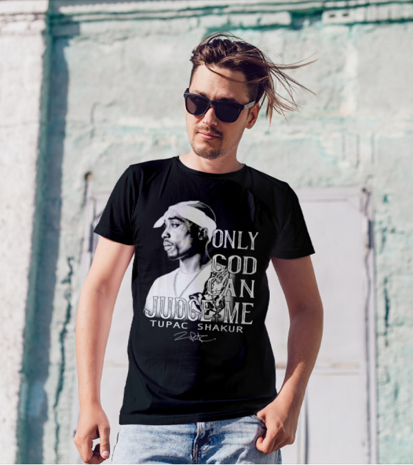 ```Only God Can Judge Me Tupac Shakur 2025 Signature``` T-Shirt