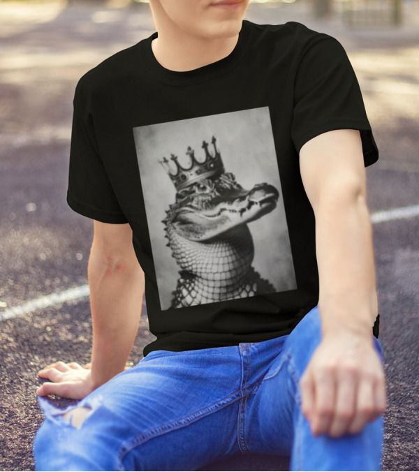 Onspikes55 Wearing Alligator Crowned Majestic Reptile T-Shirt