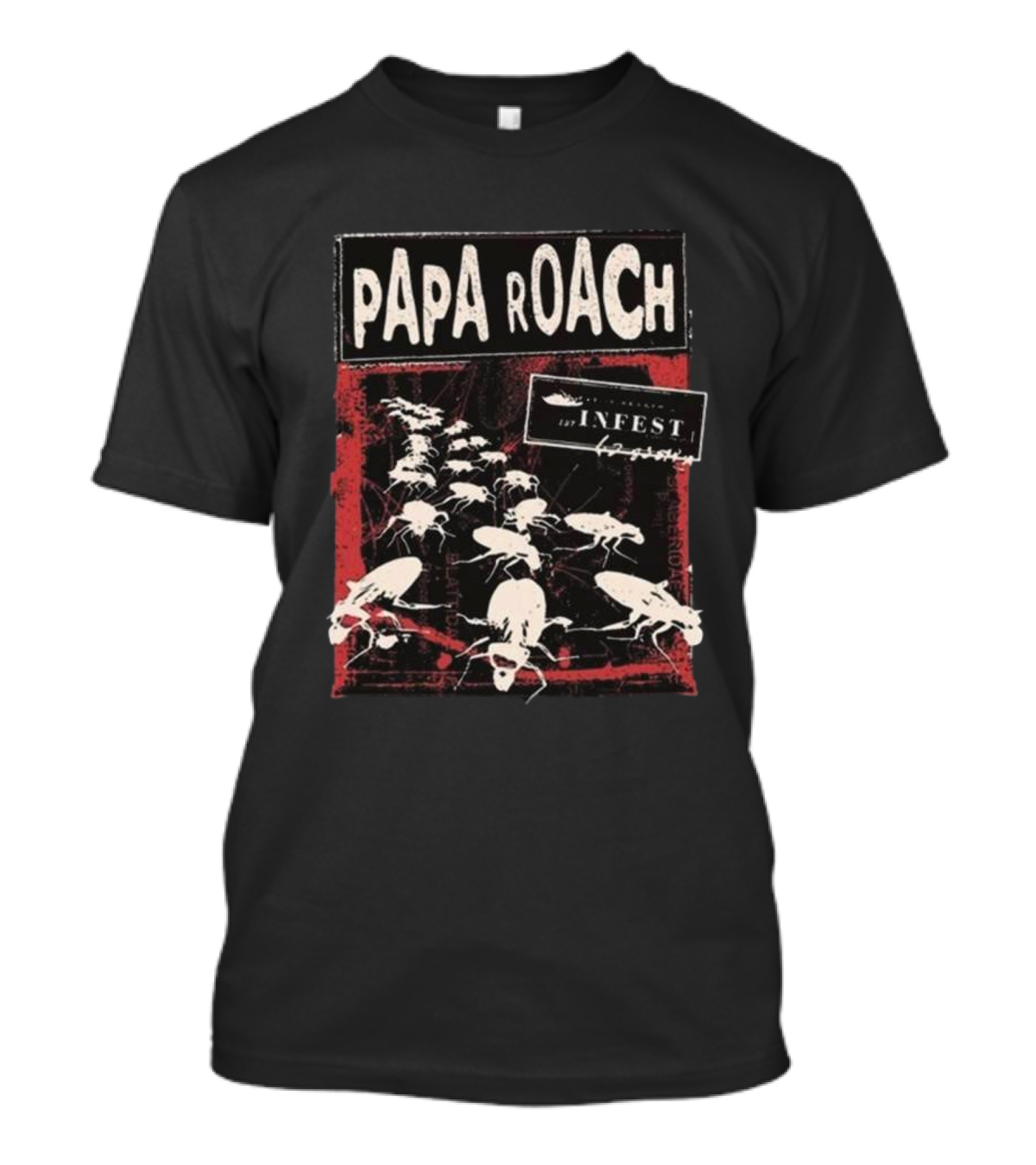 Papa Roach Infest Tour Bugs Theme T-Shirt