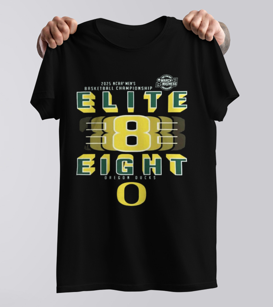 2025 NCAA Men's Basketball Championship Elite Eight Oregon Ducks T-Shirt