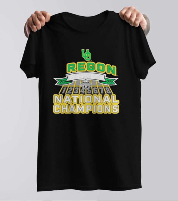 Oregon Ducks 2025 NCAA Women’s Indoor Track & Field National Champions T-Shirt