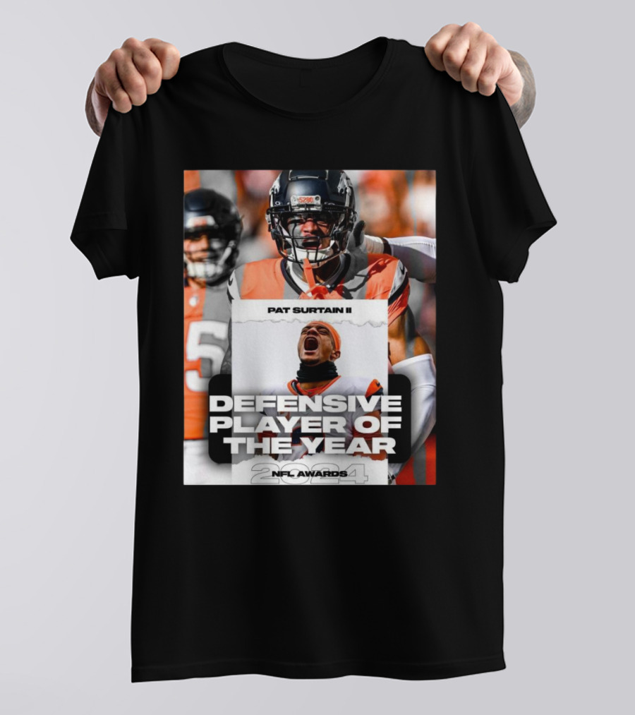 Pat Surtain II Denver Broncos 2024 NFL Awards Defensive Player Of The Year T-Shirt