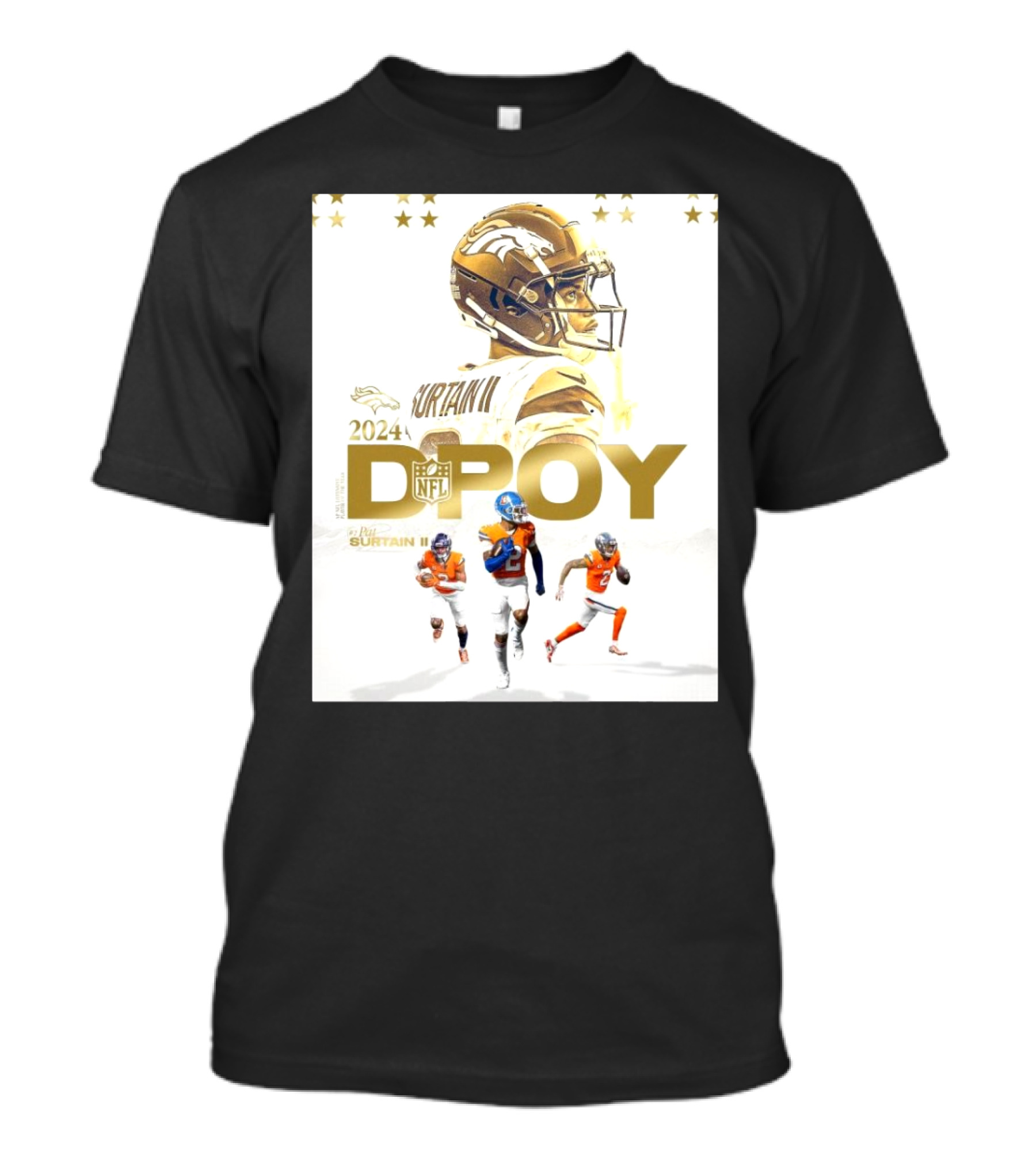 2024 Pat Surtain II Denver Broncos DPOY NFL T-Shirt