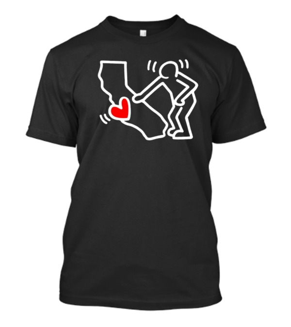 Patti Lapel Sending Love La California Heart Icon T-Shirt