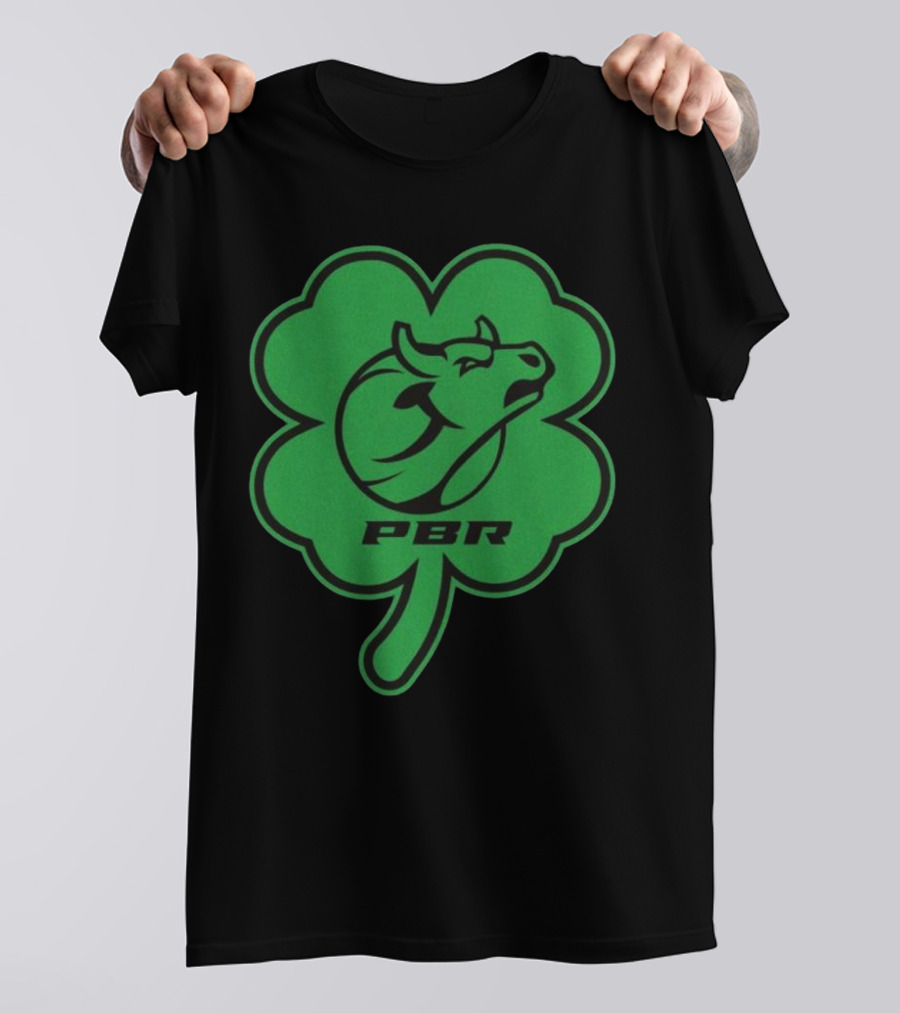 PBR Bull Head Clover Emblem T-Shirt
