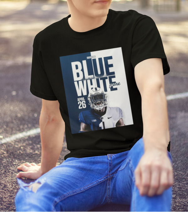 Penn State Blue White Game April 26 Save The Date Football T-Shirt