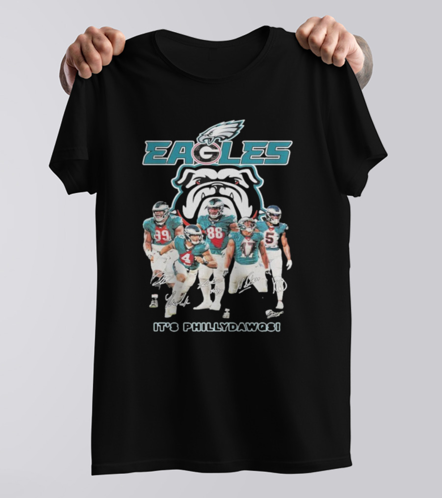 Philadelphia Eagles Dawg Players And Bulldog It's Philly Dawgs T-Shirt