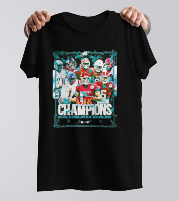 Philadelphia Eagles Super Bowl Champions LIX Climb The Mountain T-Shirt