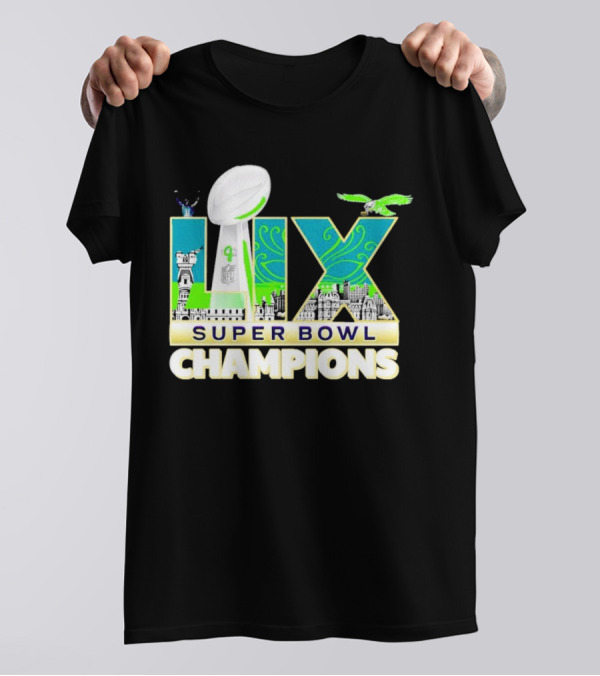 Philadelphia Eagles Super Bowl LIX Champions T-Shirt