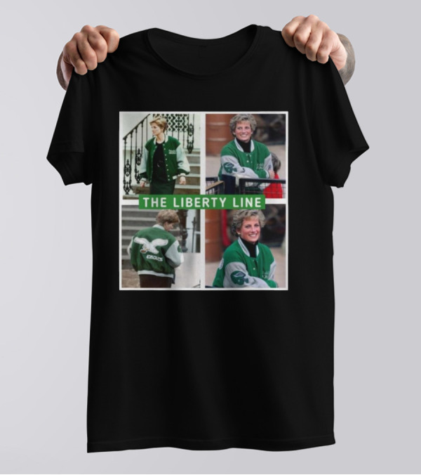 Philadelphia Eagles Princess Diana Green Jacket The Liberty Line T-Shirt