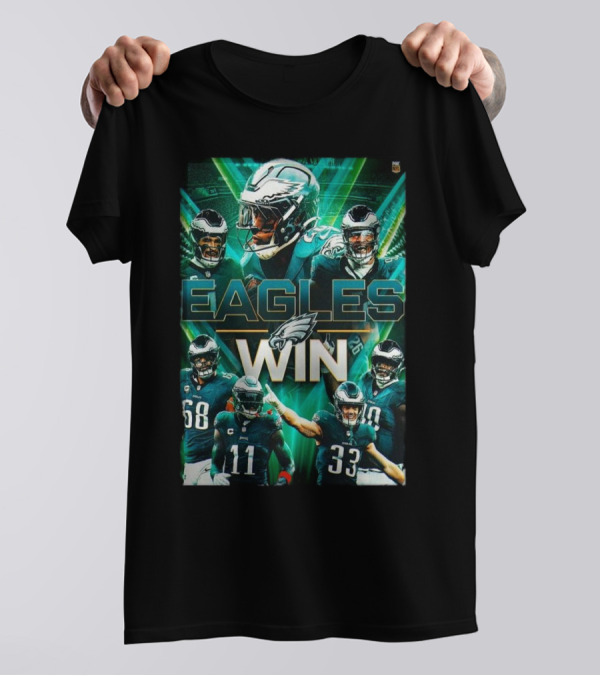 Eagles Win Philadelphia NFL Game Day Victory Over Green Bay Packers January 12th 2024 T-Shirt